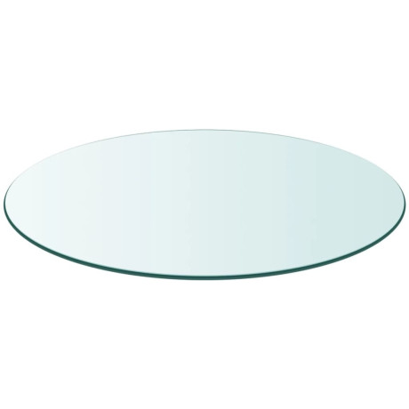 vidaXL Tafelblad rond 500 mm gehard glas afbeelding2 - 1