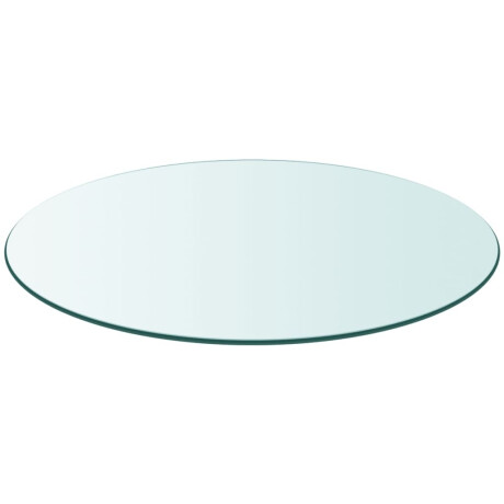 vidaXL Tafelblad van gehard glas 800 mm rond afbeelding2 - 1