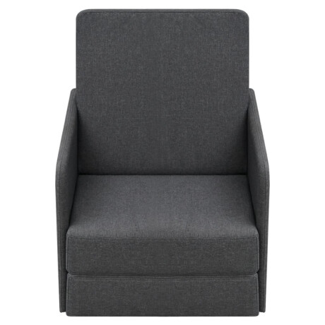 vidaXL Slaapstoel uitklapbaar stof donkergrijs afbeelding2 - 1