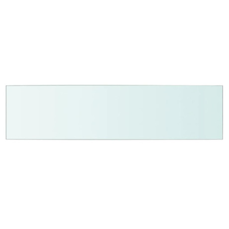 vidaXL Wandschap transparant 60x15 cm glas afbeelding2 - 1