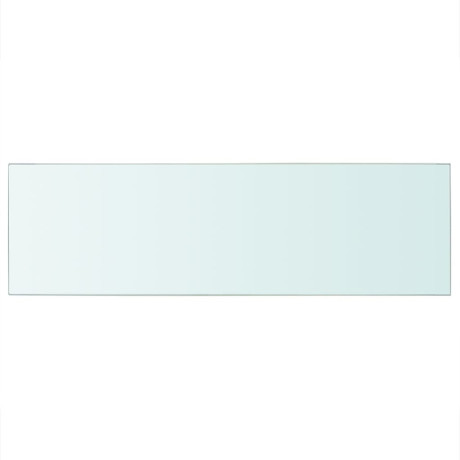 vidaXL Wandschap transparant 80x25 cm glas afbeelding2 - 1