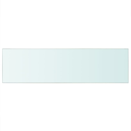 vidaXL Wandschap transparant 90x25 cm glas afbeelding2 - 1