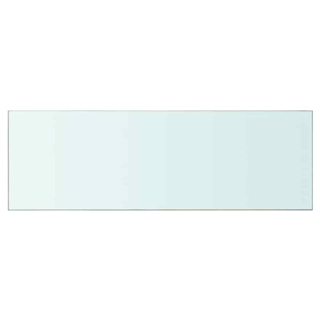 vidaXL Wandschap transparant 90x30 cm glas afbeelding2 - 1
