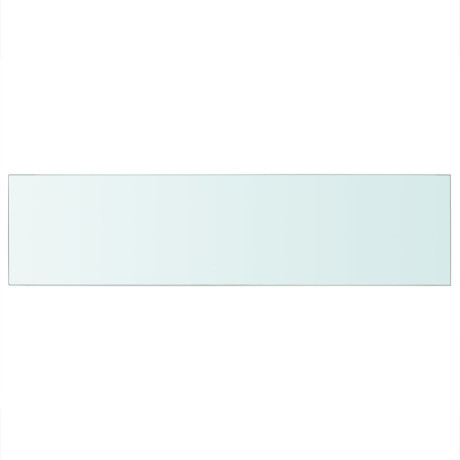 vidaXL Wandschap transparant 100x25 cm glas afbeelding2 - 1