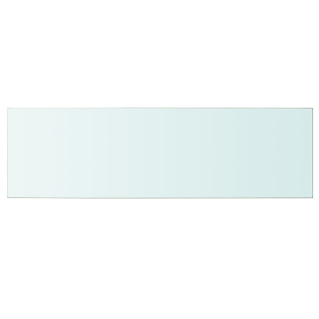 vidaXL Wandschap transparant 100x30 cm glas afbeelding2 - 1