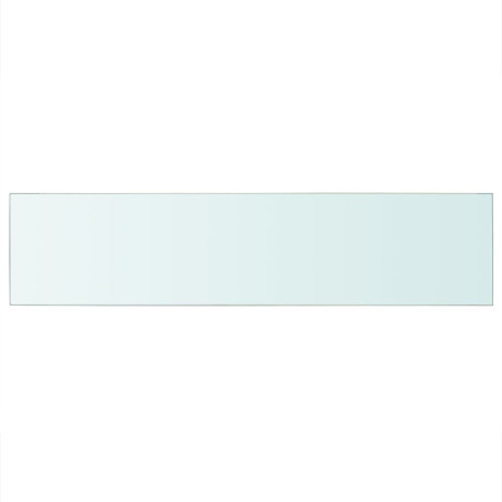 vidaXL Wandschap transparant 110x25 cm glas afbeelding2 - 1