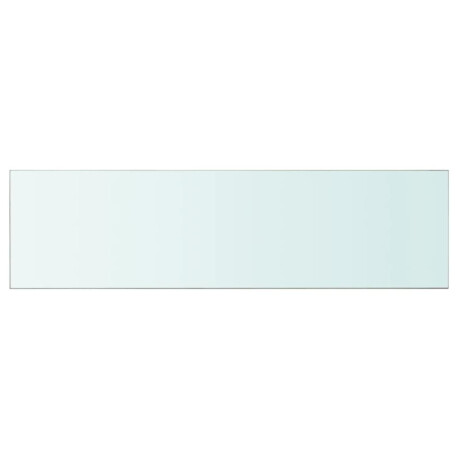 vidaXL Wandschap transparant 110x30 cm glas afbeelding2 - 1