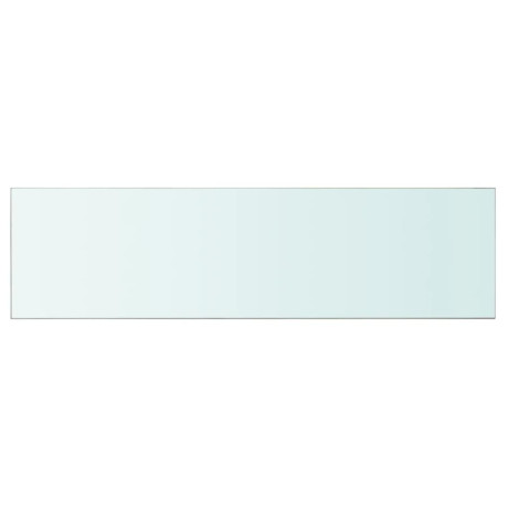 vidaXL Wandschap transparant 110x30 cm glas afbeelding2 - 1