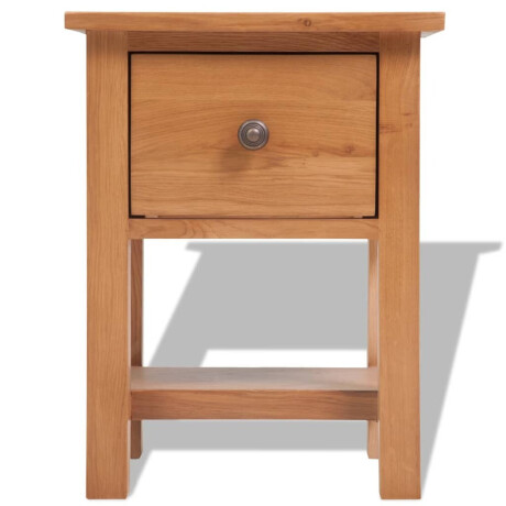 vidaXL Nachtkastje 36x30x47 cm massief eikenhout afbeelding2 - 1