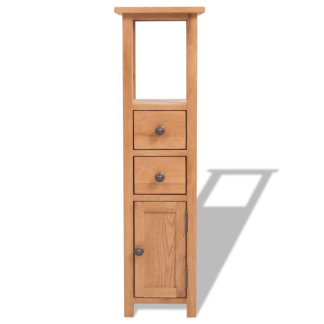 vidaXL Hoekkast 26x26x94 cm massief eikenhout afbeelding2 - 1