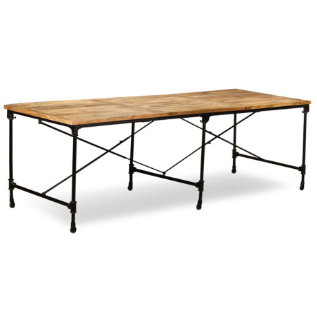 vidaXL Eettafel 240 cm massief mangohout afbeelding2 - 1