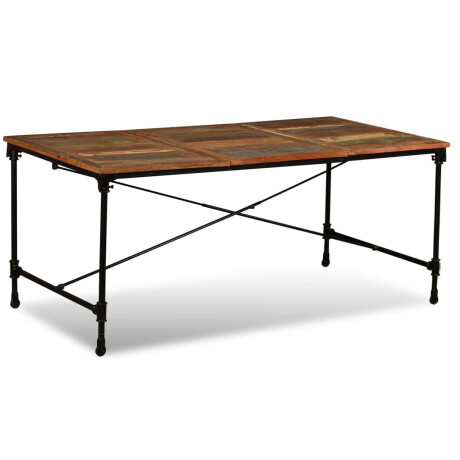 vidaXL Eettafel 180 cm massief gerecycled hout afbeelding2 - 1