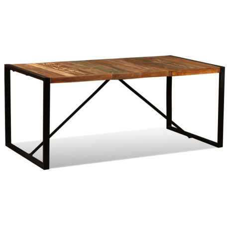 vidaXL Eettafel 180 cm massief gerecycled hout afbeelding2 - 1