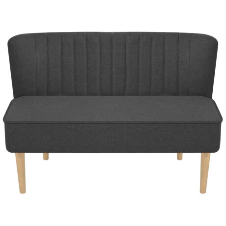 vidaXL Bank 117x55,5x77 cm stof donkergrijs afbeelding2 - 1
