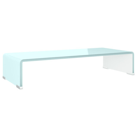 vidaXL TV-meubel/monitorverhoger 60x25x11 cm glas groen groen afbeelding2 - 1