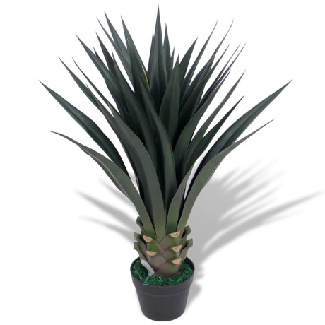 vidaXL Kunst yucca plant met pot 85 cm groen afbeelding2 - 1