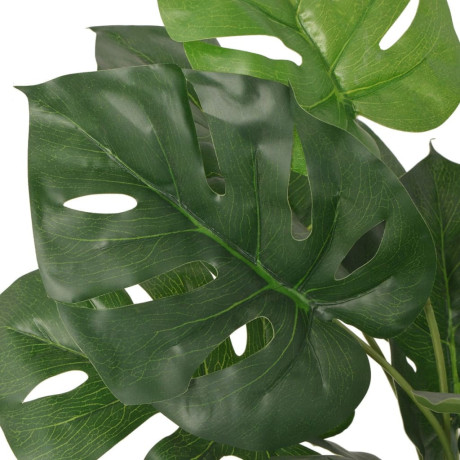 vidaXL Kunstplant met pot monstera 45 cm groen afbeelding2 - 1