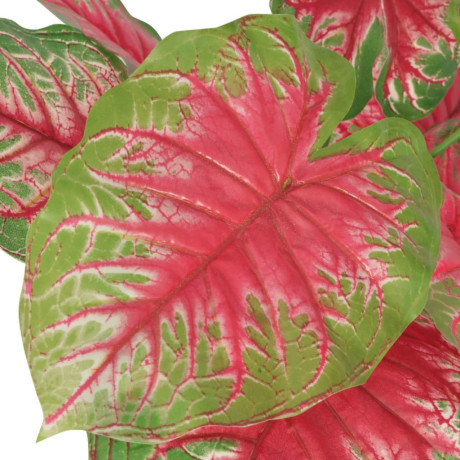 vidaXL Kunstplant caladium met pot 85 cm groen en rood afbeelding2 - 1