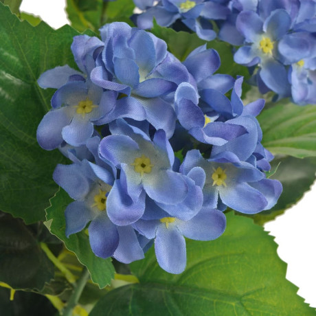 vidaXL Kunst hortensia plant met pot 60 cm blauw afbeelding2 - 1