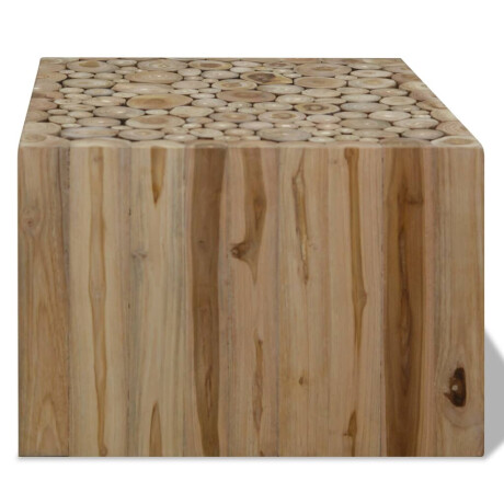 vidaXL Salontafel 50x50x35 cm echt teakhout afbeelding2 - 1