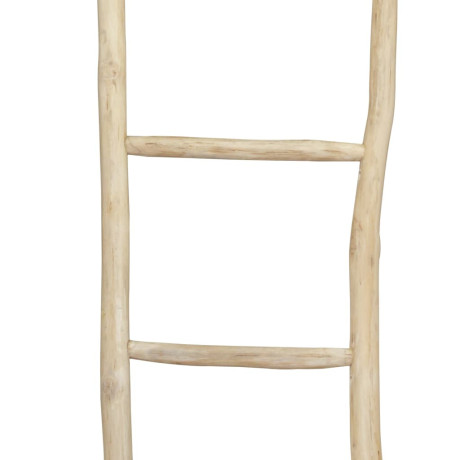 vidaXL Handdoekenladder met 5 sporten 45x150 cm teakhout afbeelding2 - 1