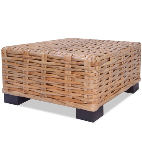 vidaXL Salontafel natuurlijk rattan 45x45x30 cm afbeelding2 - 1