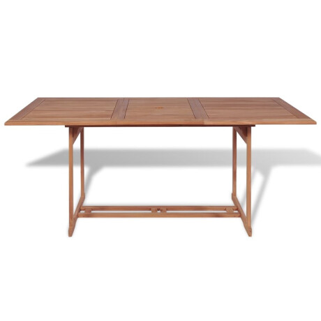 vidaXL Tuintafel 180x90x75 cm massief teakhout afbeelding2 - 1