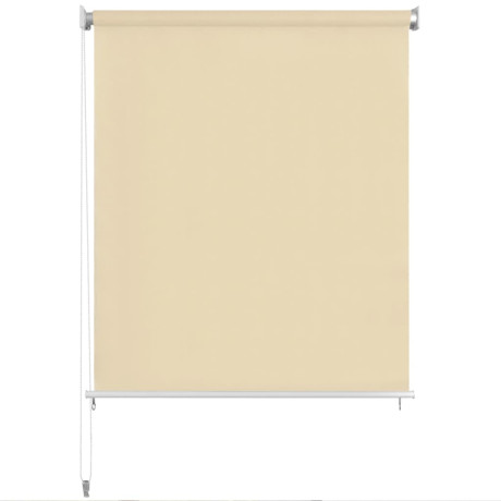 vidaXL Rolgordijn voor buiten 220x140 cm crème afbeelding2 - 1