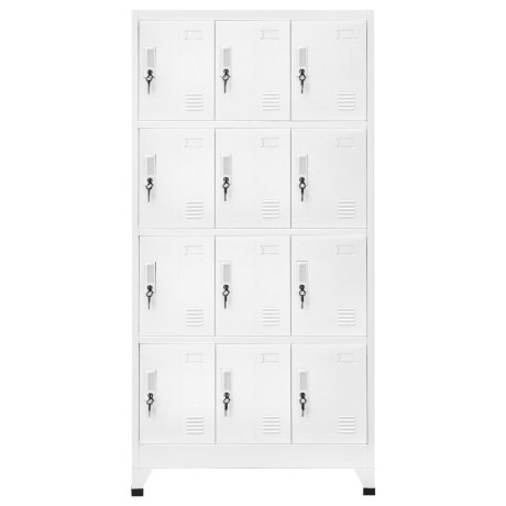 vidaXL Lockerkast met 12 compartimenten 90x45x180 cm afbeelding2 - 1