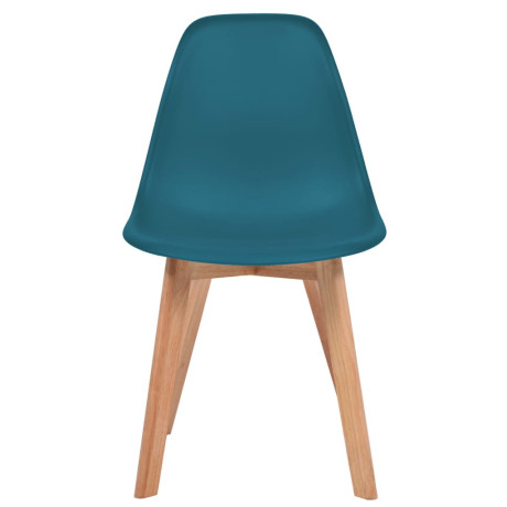 vidaXL Eetkamerstoelen 4 st kunststof turquoise afbeelding2 - 1