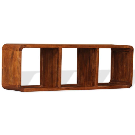 vidaXL Tv-meubel 120x30x40 cm massief hout met honingafwerking afbeelding2 - 1