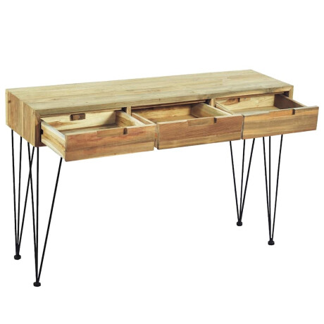 vidaXL Wandtafel 120x35x76 cm massief teakhout afbeelding2 - 1
