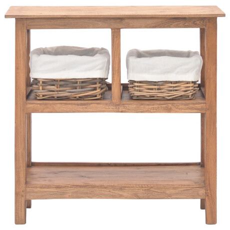 vidaXL Wandtafel 69x28x70 cm massief mahoniehout afbeelding2 - 1