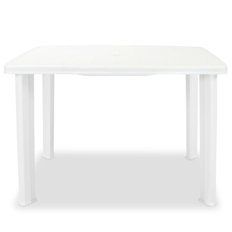 vidaXL Tuintafel 101x68x72 cm kunststof wit afbeelding2 - 1