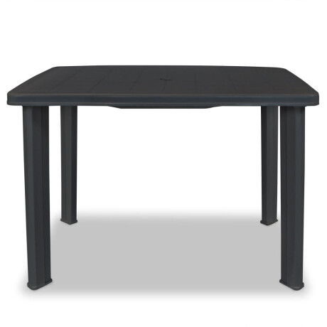 vidaXL Tuintafel 101x68x72 cm kunststof antraciet afbeelding2 - 1