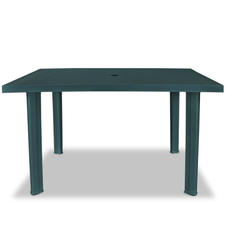 vidaXL Tuintafel 126x76x72 cm kunststof groen afbeelding2 - 1