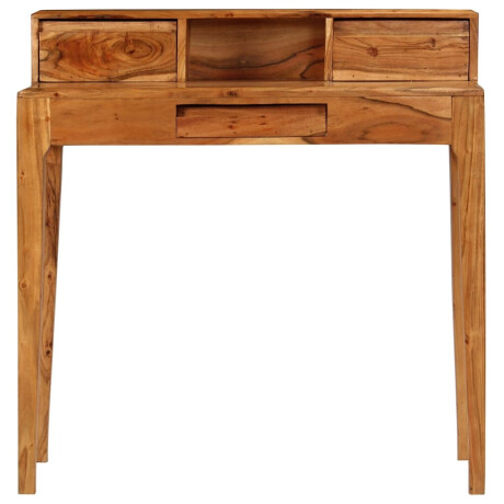 vidaXL Schrijftafel met lades 88x50x90 cm massief hout afbeelding2 - 1