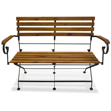 vidaXL Tuinbank inklapbaar 112 cm massief acaciahout afbeelding2 - 1
