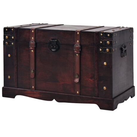 vidaXL Schatkist vintage stijl 66x38x40 cm hout afbeelding2 - 1