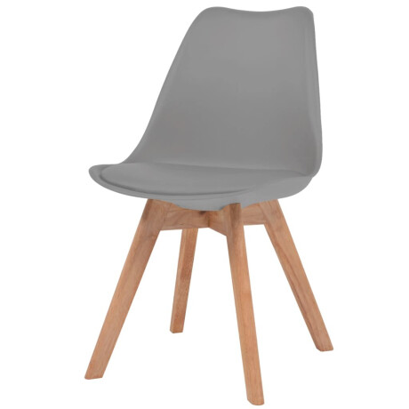 vidaXL Eetkamerstoelen 6 st kunststof grijs afbeelding2 - 1