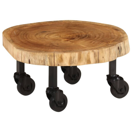 vidaXL Salontafel 60x55x25 cm massief acaciahout afbeelding2 - 1