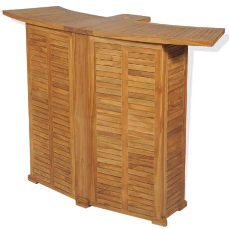 vidaXL Bartafel inklapbaar 155x53x105 cm massief teakhout afbeelding2 - 1