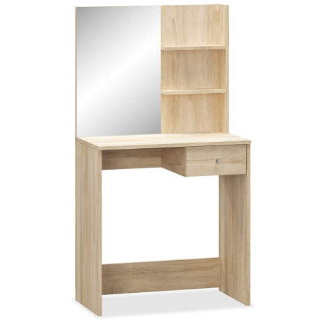 vidaXL Kaptafel 75x40x141 cm bewerkt hout eikenkleurig afbeelding2 - 1