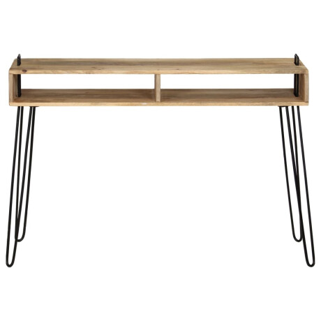 vidaXL Wandtafel 115x35x76 cm massief mangohout afbeelding2 - 1