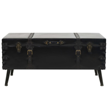 vidaXL Salontafel 102x51x48 cm MDF en staal afbeelding2 - 1