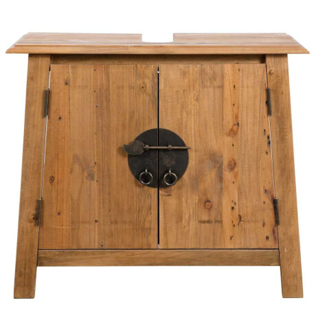 vidaXL Wastafelkast 70x32x63 cm massief grenenhout afbeelding2 - 1