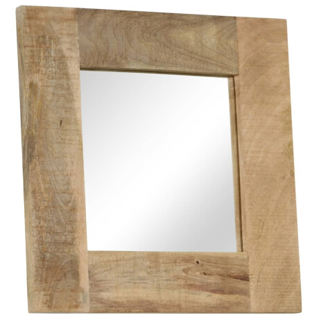 vidaXL Spiegel 50x50 cm massief mangohout afbeelding2 - 1