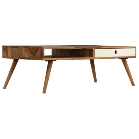 vidaXL Salontafel 110x50x35 cm massief acaciahout afbeelding2 - 1