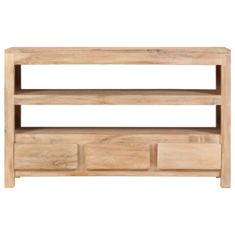 vidaXL Tv-meubel 90x30x55 cm massief acaciahout lichtbruin afbeelding2 - 1