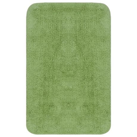 vidaXL Badmattenset stof groen 2-delig afbeelding2 - 1